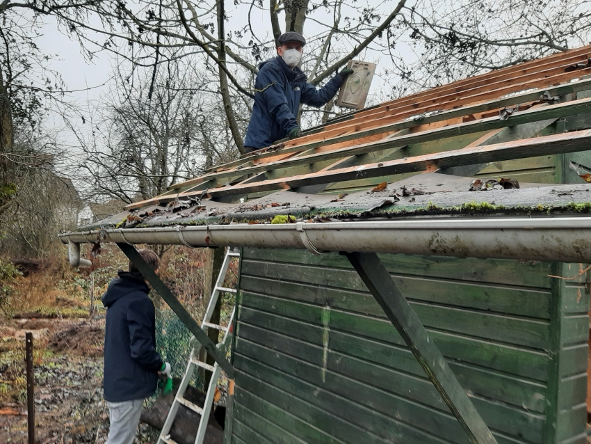 Köpperner Dachplatten in den Backesgärten